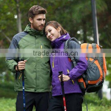 Outdoor Fleece Lining Detachable Windproof Waterproof Jackets for Men and Women photo-6
