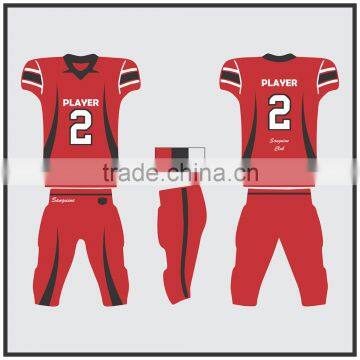 Custom Fully Spandex Integrated Sublimated American Football Uniform With Free Mock Ups and Free Samples photo-3