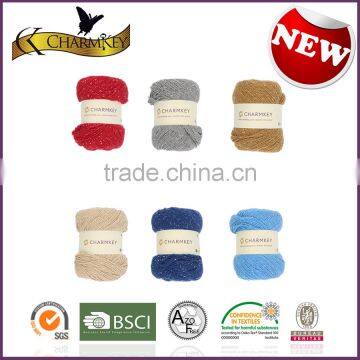 Charmkey Polyester Spun Yarn Acrylic Blend Yarn Baby Knitting Yarn Wholesale China photo-4