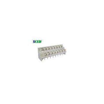 Double Levels Grey 7.62mm Barrier Terminal Block Connector 4*2P - 20*2P 300V
