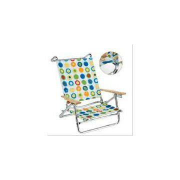 Aluminum deck chair, comfortable portable beach chair, fishing folding chair supplier