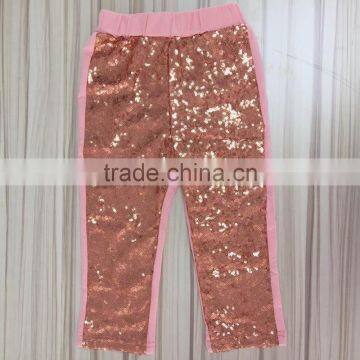 Best Selling 2016 Child Stretch Fluorescent Sequins Baby Child Pants