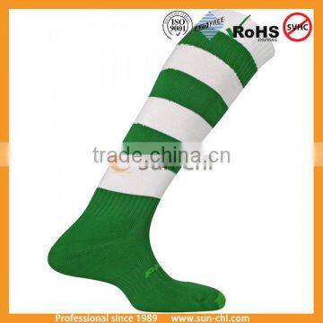 world cup medium thick sport long sock multi-colored striped knee football long world cup socks