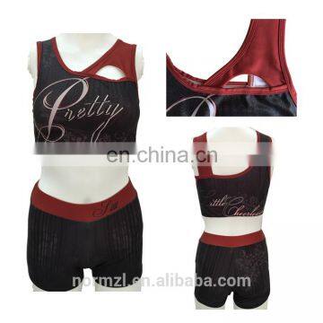 High quality custom girls cheer and dance crop top