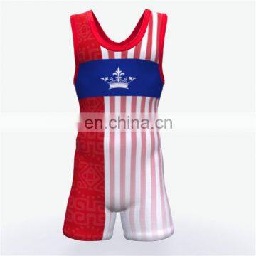 Hot sale custom sportswear sublimated wholesal wrestl singlet