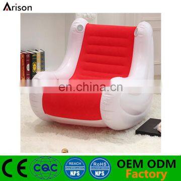 Popular hot sale inflatable flocked music sofa music chair music lounge