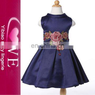 2016 New Model Wholesale Kids Clothes Children Custom Clothing Embroidered Dresses Children Girl Dress