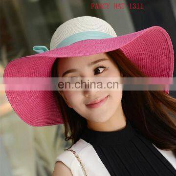 Summer Fashion 100% natural straw hat