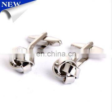 fashionable new design button make metal knot cufflinks