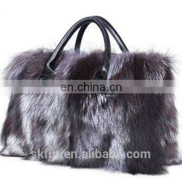 Factory wholesale customized real mink fur or fox fur bag