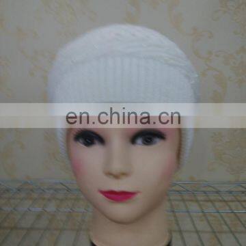 Real Wool Knitted With Raccoon Fur Pompom Beanie Hat Pretty Wool Knitted Raccoon Fur Ball Hat photo-3