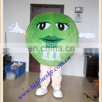 adult green M&M'S mascot costumes