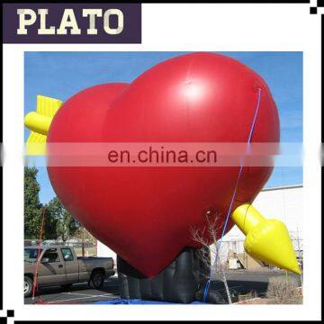 advertising outdoor inflatable heart balloon model for sale