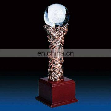 gold silver bronze resin baseball softball trophy