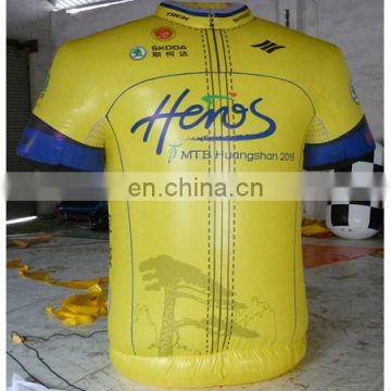 Inflatable advertising Replica/inflatable yellow T-shirt with full digital printing