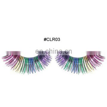 party carnival halloween wholesale fashion colorful mink False Eyelash E-0009