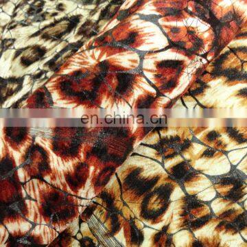 wide cloth 100%polyester lycra spandex printed high velour fabric for home textile