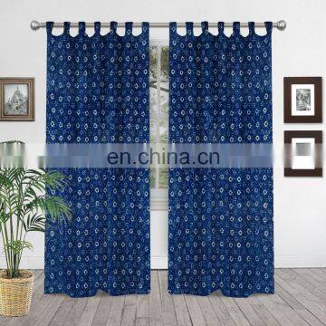 Indian Handmade Hand-Block Printed Curtains Decor Art Window Usable Home Balcony Sheer