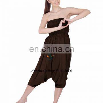 Jumpsuit Plain Tribal bohemian harem pants jogger yoga fitness beach pants