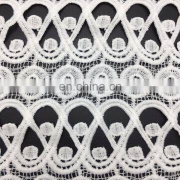 OLF PY2121 fashion customize poly flower lace fabric by china supplier