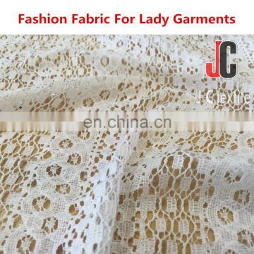 Hot sale elegant cotton nylon lace fabric for lace dress fabric