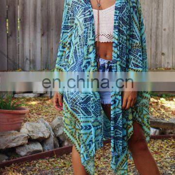 Ethnic Aztec Print Boho Kimono for women