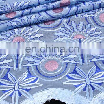 african new 2015 blue swiss voile lace