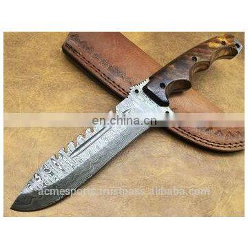 Damascus knifes - CUSTOM HANDMADE HUNTING DAMASCUS KNIFE