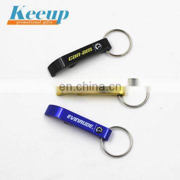 high quality beer keychain bottle opener bottle opener with custom laser logo for promotion