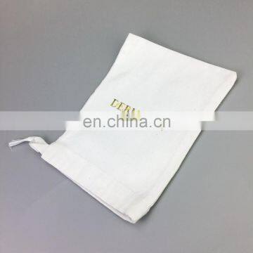 Custom Gold Logo Drawstring Pouch Bags Dust Bag With Two Strings photo-2