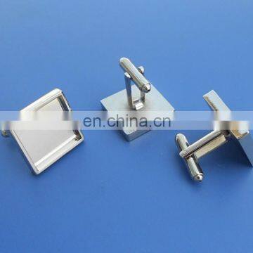 Promotional Blank Logo Rectangle Shape Cufflinks photo-3