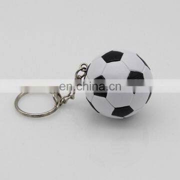 2017 popular 3D PVC sports football/soccer keychain for sale