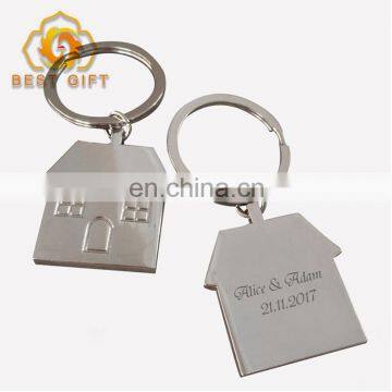 Custom Logo Souvenir House Shaped Keyring