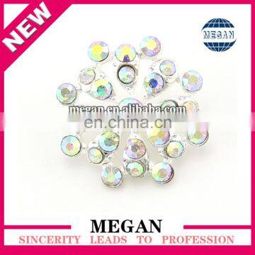 rhinestone flower shaped buttons for bridal accessories