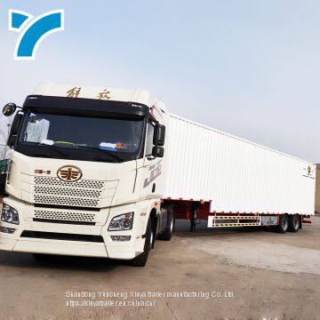 Manufacturer Semi Trailer Lift Axle Air Suspension Box Trailer Cargo Trailer