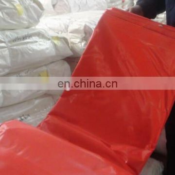 orange fireproof flame retardant pvc tarpaulin, 400gsm, 300DX500D