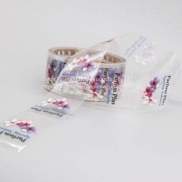 Custom clear sticker label