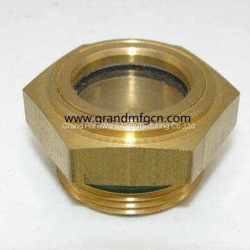 Brass Oil Level Glass Sights for Pumps BSP Pipe Thread 3/4 Inch