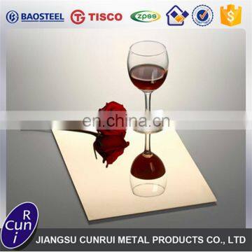 Competitive Price 304 Gold Mirror Stainless Steel Sheet in Stock photo-5