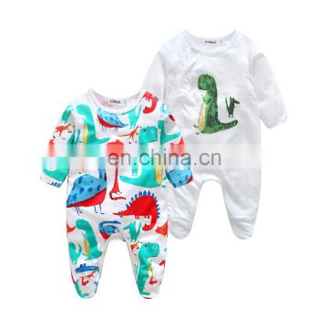 Bright color Mignon dinosaur pattern Jumpsuit baby boy Daily Wear romper