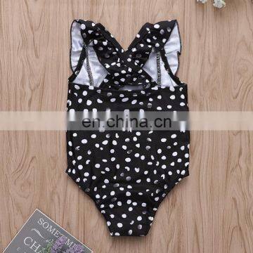 1-6 YEARS GIRLS Black Polka Dot Bikini Girls Swimwear Swimwear Kids Girl Large Stock 2019 New Arrival