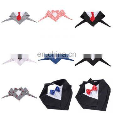 New gentleman pet simple dress suit holiday dog bow tie bandanas collar