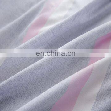 2020 Summer New Arrival Household Products Leaves Plaid Simple Style Aloe Cotton Bed Linen Comforter Bedding Set Cheap Price photo-6