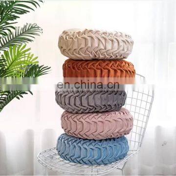 Wholesale Comfortable Large thickened Warm Futon Handmade Velvet Fabric Round Shape Zen Meditation Pillow Home Cushion