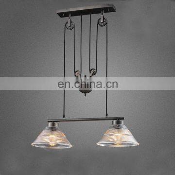 American Country Pulley Pendant Lights Adjustable Wire Lamp Retractable Lighting photo-6