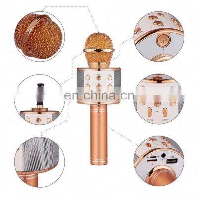 Ws858 Wireless Condenser Karaoke Microphone Mobilephone Player Handheld Mic With Speaker For Family Party Outdoor photo-5