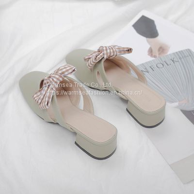 ladies women girls fashion leisure outdoor high heeled slippers shoes