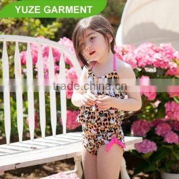 Leopard design 2 pcs sexy swimsuit as best gift for cute girls