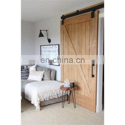 High quality modern solid core wooden interior barn door