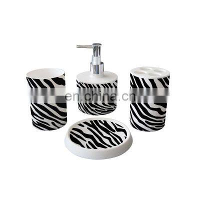 Black and white color  plastic bath accessories household toilet sanitary bathroom accessory